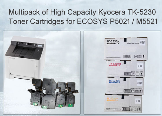 کیوسرا ECOSYS M5521 ECOSYS P5021 چاپگرها کارتریج تونر TK-5230 Multipack CMYK